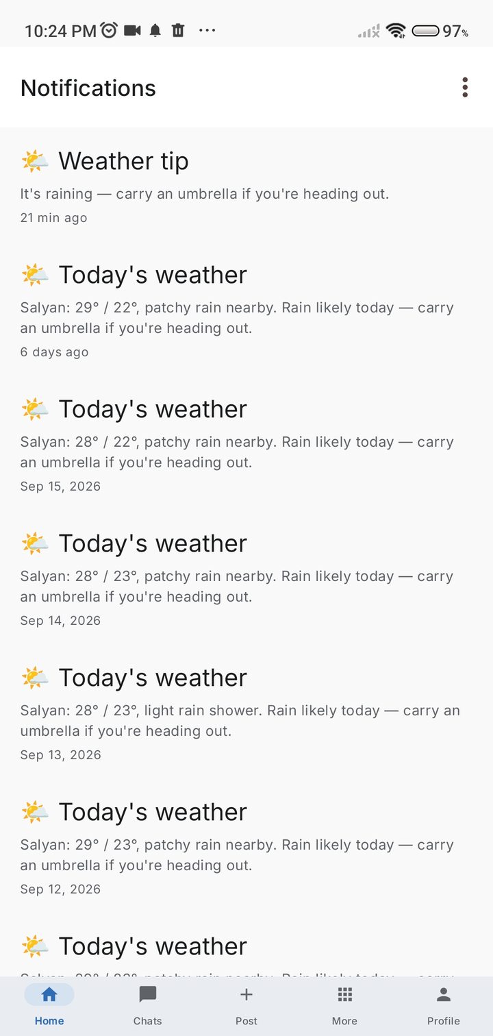 Everest Market app screenshot: Notifications